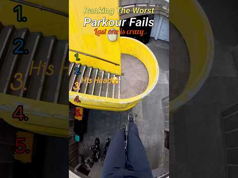 Ranking The Worst Parkour Fails💀🫣