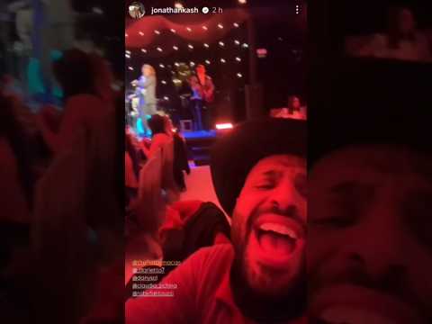 Jonathan Kashanian a Milano durante un concerto dei Paipers al The Flat by Macan  #theflatbymacan