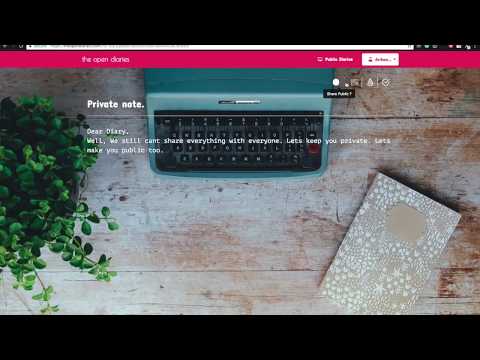 The Open Diaries - WriteFreely video thumbnail