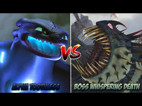 Alpha Toothless vs. Boss Whispering Death | Dragons: Rise of Berk (Guantlet event)