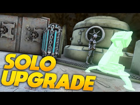 SOLO Upgrading My Hidden RATHOLE Location On The Most POPULATED Server Day 1- ARK