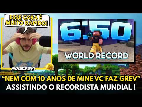 🚨 GREVTHAR DISCOVERING the WORLD RECORD HOLDER for SPEEDRUN in MINECRAFT "CAN I DO IT GUYS?"