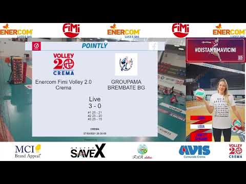 Campionato Serie B2C - Giornata 10 - Enercom Fimi Volley 2.0 Crema vs Groupama Brembate