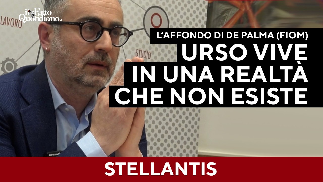 Stellantis, De Palma (Fiom) gela Urso: "Vive in una realtà che non esiste!"