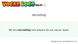 Video thumbnail for recruiting