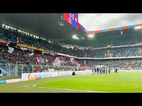 FC Basel vs Yverdon: Die «Gellertkurve» feiert den 5:0-Sieg - 21.04.2025