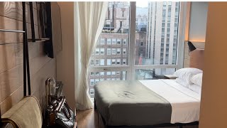 NYC: The Moxy Downtown Hotel FULL WALKTHROUGH