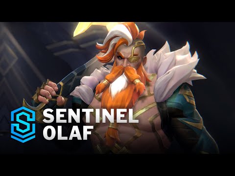Sentinel Olaf Wild Rift Skin Spotlight