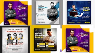 22+ Digital Marketing Live Webinar Social Media Post Photoshop Tutorial