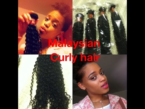 Initial taughts on Malaysian curly hair /aliexpress alibraba hair Video