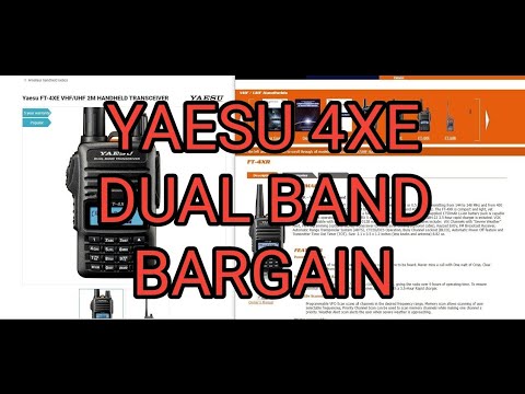 YAESU FT4XE -£65 BARGAIN  Dual band 5w VHF UHF Broadcast - Rugged Compact