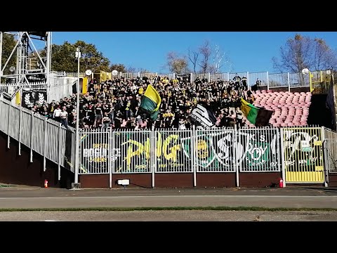 Doping kibiców GKS-u Katowice w Jastrzębiu-Zdroju | 30.10.2021