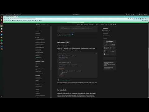 Reading the new VueJs.org docs LIVE! - Part 13 - Template Refs