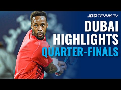 Monfils, Djokovic Unstoppable; Tsitsipas Moves On | Dubai 2020 Quarter-Final Highlights