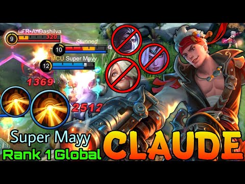 5,200+ Matches Claude Offlane Monster! - Top 1 Global Claude by Super Mayy - Mobile Legends