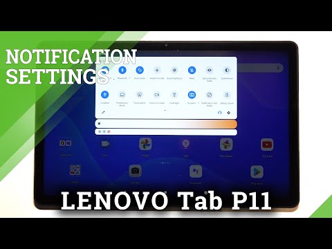 How to Customize Notification Bar Icons on LENOVO Tab P11 – Shortcut Menu