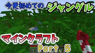 【マインクラフトPart5】ジャングル寺院？竹？インコ？何それ美味しいの？【いつきクラフト】