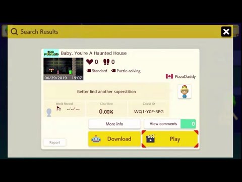 Mario Maker 2 Baby, You're A Haunted House WQ1-F0Y-3FG