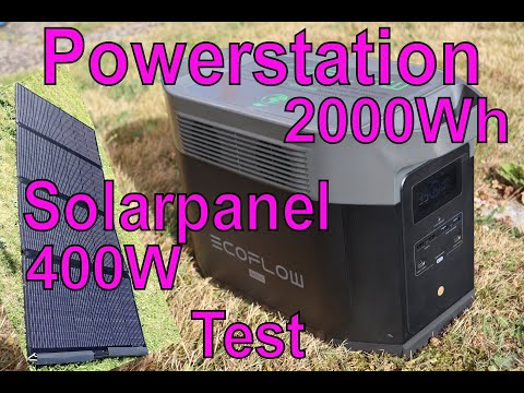 EcoFlow Delta Max 2000 Powerstation + 400W Solarmodul - Notstrom für vieles. zB TV, Beatmungsgerät