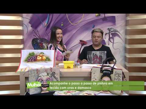 Pintura Uvas e Damasco por Luciano Meneses - 28/07/2017 - Mulher.com - P1/2