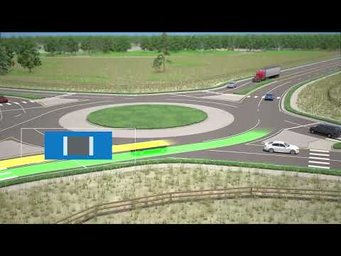 Navigating a 2 Lane Roundabout