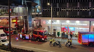 Fire in Core Central, banking building zone