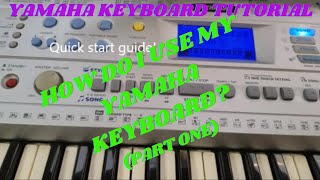 Video thumbnail for Yamaha PSR 290 Midi Keyboard Quick start guide PART 1 - Set up and basic instructions by Lynn Williams Music