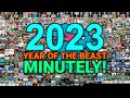 MRBEAST: 2023 VISUALIZED MINUTELY!