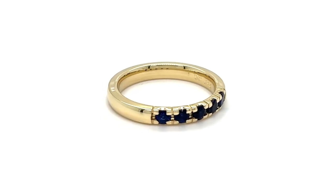 Grace Ring 14 kt. rd. 5x0,07 safir