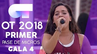 "LA TORMENTA" - NOELIA | Primer pase de micros Gala 4 | OT 2018