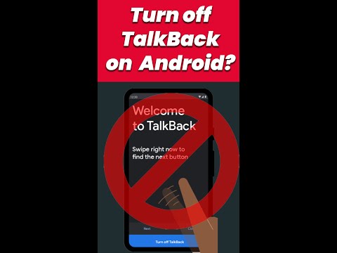 How to turn off TalkBack on Android? Mobile Touch Not Working