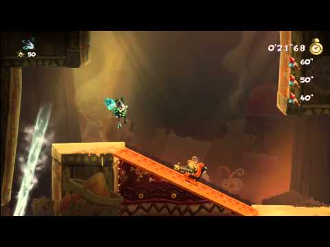 Rayman Legends (1080i HD) Walkthrough Part 53 - Snakes on a Cake - Invaded