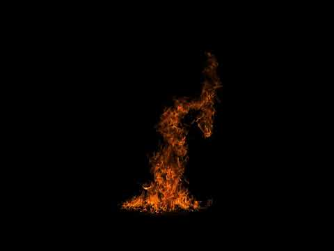 Fire and Flame Overlay 35 - Royalty Free Green Screen Footage - Real Flames
