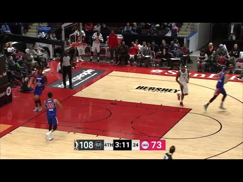 Shevon Thompson Posts 13 points & 10 rebounds vs. Grand Rapid Drive