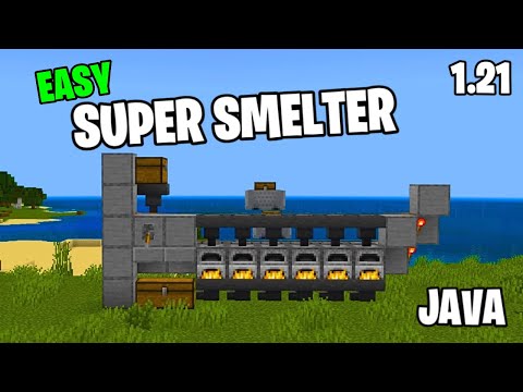 EASIEST SUPER SMELTER EVER! Minecraft 1.21 JAVA