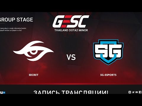 Secret vs SG-eSports, GESC: Bangkok [Adekvat, 4ce]