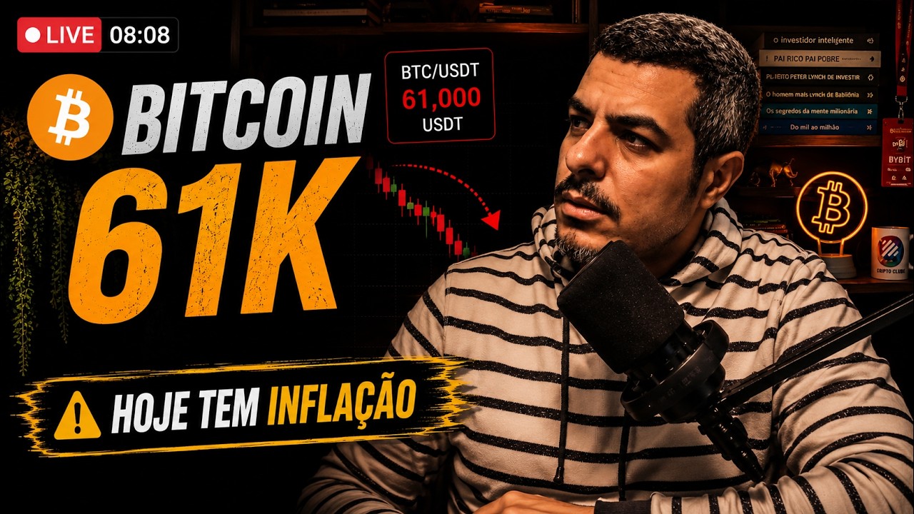 Bitcoin 61k - Hoje Temos Inflação para Acomplanhar - Analisando os Ações Índices Mercados e ETFs