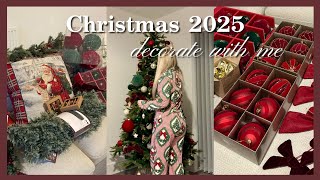 Decorate With Me for Christmas 2025 + New Christmas Decor Haul (Traditional Red & Classic Theme)