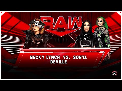 Becky Lynch vs. Sonya Deville (w/ Chelsea Green) In A Money In The Bank Qualifier Match