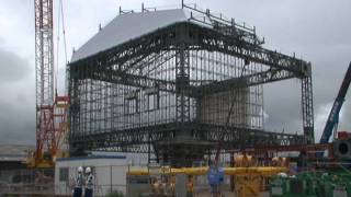 preview picture of video 'Fukushima Disaster TEPCO Report on Installation of Cover Reactor Unit 1 (In Japanese) 28 Oct. 11'