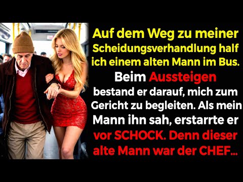 Ich half einem alten Mann im Bus🚌👴 – er war der BOSS👑 der Kanzlei meines Mannes!😨