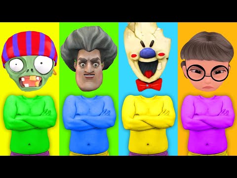 NickHulk vs Siren Head Monster Scary Teacher 3D Superheroes