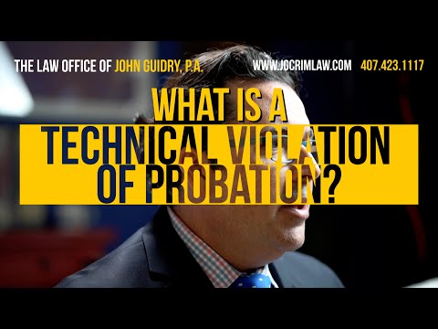 What is a Technical Violation of Probation?