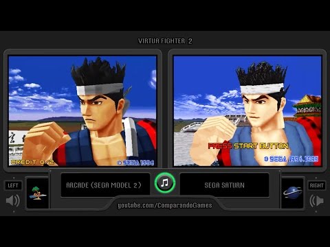Virtua Fighter 2 (Arcade vs Sega Saturn) Side by Side Comparison