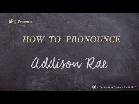 How to Pronounce Addison Rae (Real Life Examples!)