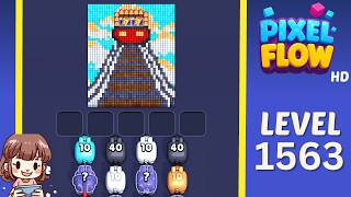 Pixel Flow Level 1563 Solution Walkthrough