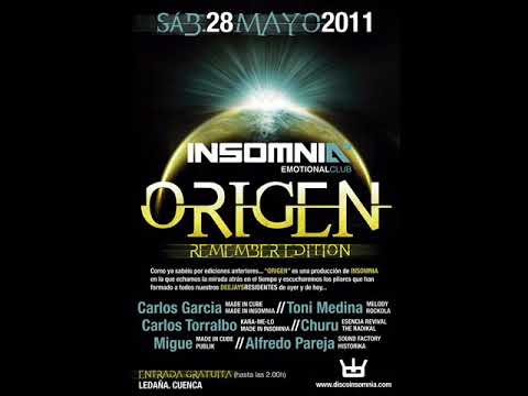 ORIGEN Insomnia Emotional club 28 Mayo 2011 Carlos Garcia