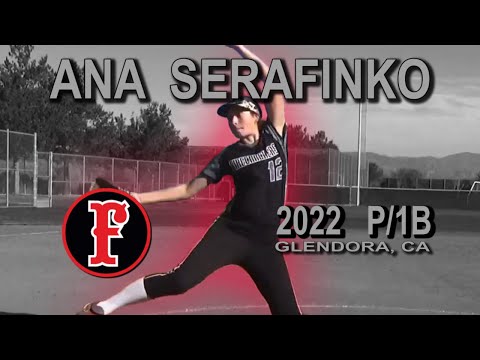 2022 Ana Serafinko 511 Lefty Pitcher and First Base Softball Skills Video