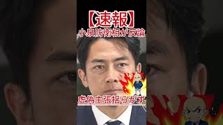 虚偽主張揺らがず 小泉防衛相が反論