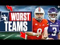 Top 5 WORST College Football Teams: Miami, Northwestern + MORE | CBS Sports HQ